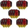 Harrows Freccette di Fuoco, 5 Set di Alette per Freccette (15 Alette totali), 100 Micron, Extra Resistenti, realizzate nel Regno Unito, Accessori Professionali per Freccette, Colore Giallo