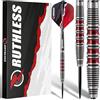 RUTHLESS Red Falcon - Set di freccette professionali in tungsteno, 22 g e 24 g, con alette e steli (22 g)