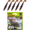 SEABUZZ Set di esche da pesca in gomma, 5 pezzi x 70 mm, esche in gomma per pesce gatto e lucioperca e luccio, per trote e pesce persico, set da pesca per acqua dolce e salata (Cola)