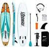 Signstek Gonfiabile Stand up Paddle Boards : 10 piedi (305-80-15cm) SUP con regolabile Paddle Pompa Paddle Pump Leash Fin Giovani Adulti Standup Paddleboard