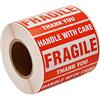 FungLam Fragile Stickers 2 x 3 (50 mm x 76 mm), 500 etichette con scritta in lingua tedesca Vorsicht Fragile