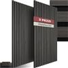 ® Set Di 2 Pannelli Acustici Effetto Legno, Pannelli Fonoassorbenti Decorativi p
