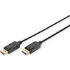 DIGITUS Cavo DisplayPort - Full-HD 1080p/60Hz - 5m - con blocco - Compatibile con PC, monitor, scheda grafica di gioco