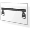 NEDIS Supporto fisso per TV a parete - 43-100 - Peso massimo supportato dello schermo: 75 kg - Distanza minima dal muro: 9.50 mm - Acciaio - Nero