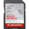 SANDISK Ultra SDXC UHS-I Scheda da 512 GB (fino a 195 MB/s velocità di lettura, video full HD, V10, U1, C10) SANDISK Memory Zone App