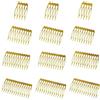 XCSJ 12 Pcs Pettini Per Velo Da Sposa 5, 10, 12, 14 Denti Velo Da Sposa Pettine Per Capelli Pettini Laterali In Metallo Pettine Laterale Per Capelli Accessori Per Copricapo Per Ragazze e Donne