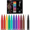 HISUNBEN Eyeliner liquido opaco, 12 colori, impermeabile, colorato, resistente alle sbavature, per uso quotidiano e Halloween, Natale, cosplay-B