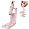 LAIVIYA Lampada UV Portatile per Smalto,Mini Lampada UV LED Unghie, Lampada per Unghie Senza Fili 3W Asciuga Unghie Sciugatura Rapida con Supporto per Asciuga Unghie Salone di Casa, Rosa