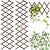 GBKDQQ traliccio in legno allungabile, 2 tralicci in legno, traliccio da giardino, traliccio in legno, supporto per tralicci, Expandable Plant Trellis, recinzione in legno, decorazione a forbice, colore