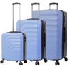 Totto - Set valigie rigide - Bazy+ - Colore blu - Tre misure di valigie - Sistema espandibile - Sistema TSA - Fodera in poliestere