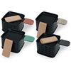 CÉCOA - Cheese'Up Double Duo - Set di 4 - Raschietto per candela - Senza elettricità - Stufe antiaderenti e spatole in legno - Facile da trasportare e pulire - Ideale per amanti del formaggio