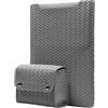 HeeYeal 15-16 Pollici Laptop Custodia per MacBook Pro/Air (Grigio) | per MacBook Pro 16 M5/M4/M3/M2/M1 Pro/Max, MacBook Air 15 M5/M4/M3/M2, PU Pelle Tessere Computer Portatile Sleeve per HP