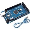 ELEGOO Mega 2560 R3 Scheda di Microcontrollore Compatibile con Arduino IDE con Microcontroller Basata con USB Cavo Blu Versione Mega Kit