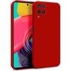 MyGadget Cover per Samsung Galaxy M53 5G - Custodia in Silicone Morbido a Doppio Strato - Case con Protezione Fotocamera & Fodera Interna Antigraffio - Rosso