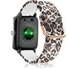 SeNool Cinturino Compatibile con ID205L ID205S ID205G ID215G ID216 SW020 SW021 SW023 YM020 YM021 YM023, [19mm Braccialetto di Silicone], Band Compatibile con Blackview R3/R3 PRO - Leopardo