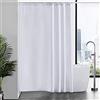 Furlinic Tende Doccia, Tessuto Anti-Muffa Bianco Impermeabile Ultra Grande Pulita del Fodera Lavabile,Imposta con 12 Ganci di Plastica-180 x 210cm.