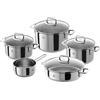Zwilling Quadro Set Batteria da Cucina 5 Pezzi, Acciaio Inossidabile, 1 cm, 58x35x30 cm