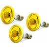 OmniaLaser OL-KIT3YELLOW60 Kit 3 Lampade Speciali Colorate Giallo ad Incandescenza, Attacco E27, 60W - Uso Tecnico, Teatrale, per luci psichedeliche vintage e Applicazioni Decorative