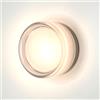 Gouzloyed Applique da Parete Interno LED Illuminazione per Interni 9W Lámpara de Pared Interno Moderna 230V Applique Camera da Letto 3000K Blanco Cálido para Pared Dormitorio Pasillo (Bianco)