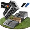 WERKTHOR Cunei per Camper [Grigio Set 2 Pezzi] | Cunei Livellatori Camper fino 5T per Roulotte Van | Pedane Auto Sollevamento Resistenti Antiscivolo Ogni Superficie
