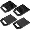 DBREAKS 4 pezzi Piastre di sostegno per roulotte 23x17x2 cm, nero | Piastre di sostegno per roulotte, Piastre di sostegno impilabili con maniglia, Piastre di supporto per roulotte