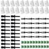 Bamyli Set di 80 clip per finestre laterali per listelli decorativi, kit di clip per pannelli porta B E36, clip per modanature decorative B E46, set di rivetti fissi, 51711932996, 5118174185, 51728184574