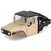 INJORA IR40 Carrozzeria del Camion con Gabbia Tubolare per Upgrade TRX4M Defender Bronco 1/18 RC Crawler (Giallo)