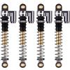 INJORA RC Ammortizzatore 43mm Filettato Tele Shocks Riempito d'olio Damper per 1/24 RC Crawler Axial SCX24 Deadbolt Bronco Gladiator Upgrade(Grigio)