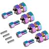 INJORA Estensori Esagonali per Mozzo Ruota +5mm in Acciaio Inossidabile per Aggiornamento Axial SCX24 1/24 RC Crawler, 4PCS