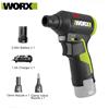 WORX WU094 12V Velocità continua ESD Sicuro Brushless Ciclone al litio Soffiaggio della polvere Turbo Ventilatore Palmare Soffiatore per foglie Strumento di pulizia