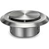 Aygrochy, griglia di ventilazione in acciaio inox, 100 mm, 304, rotonda, griglia di scarico, avvitabile, zanzariera, flangia, griglia di aerazione, griglia a lamelle