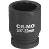 QUARKZMAN 3/4 da 12 Punte Set Bussole a Impatto 32mm Bussola Metrica per Dado Dell'Asse Fuso Chiavi a Bussola a Cricchetto Profondo per Riparazione Auto Facile Rimozione
