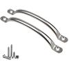 SeeRaphee Maniglie vuote in acciaio inox per porte e cassetti, con viti, 148 mm, 10 pezzi