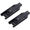 Tianher Guide per Cassetti,Tianher Guide Scorrevoli per Cassetti 100 mm 3 Pieghe Montaggio Laterale Resistente Capacità di Carico 45 kg Guide in Acciaio per Cuscinetti a Sfera Scorrevoli 4 Pollici (2 Pcs)