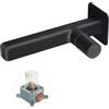 SHANFO Rubinetto Muro Bagno Lavabo, Miscelatore Lavabo Bagno da Muro 1 Fori, Rubinetto per Lavabo a Parete, Nero, 8M3OK