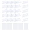 QUARKZMAN 50 Pz Etichette per Schedario da 2 Pollici e Inserti in Plastica | Trasparenti, Etichette per Schedario a Sospensione