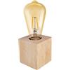 OSRAM Lampada da tavolo 1906 Edison E27 2,5W, 2400K, marrone legno, 220 lm, stile vintage, sostituibile