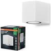 OSRAM ENDURA Classic Square Down applique da esterno, colore bianco, attacco GU10 (max 35W), compatibile con lampada normale o smart, tipo down, grado di protezione IP44