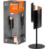 LEDVANCE SMART+ DECOR Twist lampada da tavolo WiFi, nera, 12W, 840lm, luce bianca regolabile 3000-6500K, DIM, luce verso l'alto e il basso, controllabile tramite app, compatibile con Amazon, Google