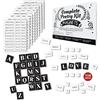 Simply Magic - Set di 1138 pezzi di poesia magnetica per adulti e bambini, calamite per parole per frigorifero, calamite per parole, frasi, storie, colloqui