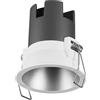 OSRAM Downlight da incasso SPOT TWIST, argento, 5W, 400lm, diametro 70mm, 830 3000K bianco caldo, fino al 90% di risparmio energetico rispetto ai downlight alogeni, facile installazione.