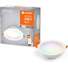 LEDVANCE LED SPOT INTEGRATO Ø 17cm, spot da incasso a soffitto per interni, dimmerabile, 12W, temperatura colore 2700-6500 K, RGB fino a 16 milioni di colori, 1000 lumen, design piatto, bianco
