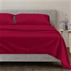 Set Lenzuola Rotonde In Cotone Egiziano 600 TC: Diametro 203 Cm, Lenzuolo Con Angoli E Sopra, 2 Federe, Colore Argento, Letto Rotondo