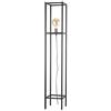 Onli 4931/PT ONLI Piantana Stile Urban Floki in Metallo Nero e portalampada Color Rame, Nero,