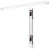 OSRAM Striscia luminosa LED ad alta efficacia luminosa in bianco con corpo in lamiera d'acciaio, bianco freddo, sostituzione per lampade T8, protezione IP20 per interni
