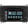 Jf Sound car audio system Autoradio Custom Fit per Mercedes Android GPS Bluetooth WiFi Dab USB Full HD Touchscreen Display 7 processore 8core e comandi vocali
