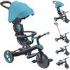 Globber - Triciclo Explorer 4 in 1 - Triciclo evolutivo e drenante per bambini dai 10 mesi ai 5 anni - Versione 2 - Blu Turchese