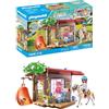 PLAYMOBIL Horses of Waterfall 71638 Club dei cavalli, con due personaggi, un cavallo e un nascondiglio segreto per le provviste, giocattolo per bambini dai 5 anni in su