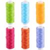 PH PandaHall PandaHall - 6 rotoli di filo di poliestere cerato, 0,5 mm, filo cerato, intrecciato, sottile, per fai da te, braccialetti dell'amicizia, collane, gioielli, macramè