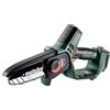 Metabo sega per arbusti a batteria MS 18 LTX 15 - 18V, lama da 15 cm - Ideale per la potatura di alberi e rami verdi, alta velocità della catena - Leggera e maneggevole - Inclusa metaBOX